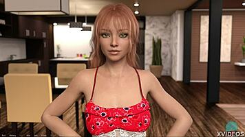 Wow, check these sexy thin panties in a hot roleplay with a redhead babe! 😍