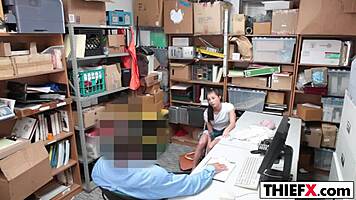 Carolina Sweets Ready to Pay Burglar with Ass