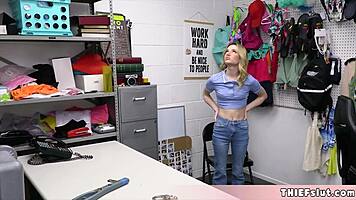 Cute Teen Demi Hawks Caught Shoplifting, Punished With Tiny Pussy Doggy Fuck