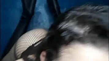 feeling intense pleasure in homemade teen blowjob and anal session