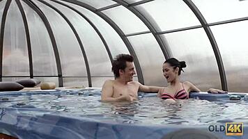 Old Man Spends Wonderful Time With Angie Moon!