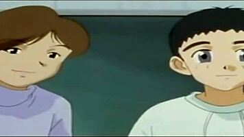 Watch this young hentai mom get her pussy creampied