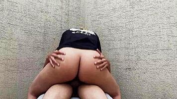 she pays rent with her amazing ass in anal creampie