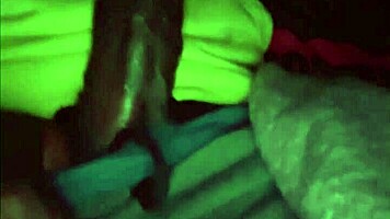 Ebony Teen 18+ Enjoys Sex And Sucking Big Black Cock At The Movies