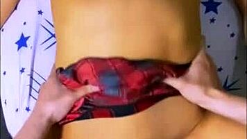 Petite Latina Teen Seduces Neighbor While Being Watched on Security Cameras