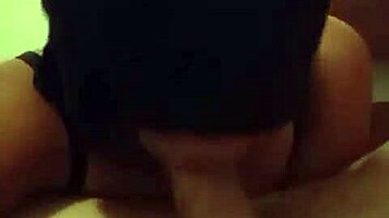 Submissive teen drools quietly on master's hard cock
