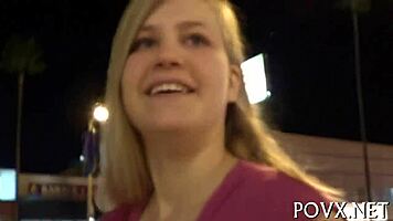 nasty pov sucking on hairy monster cock