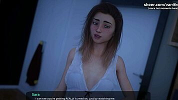 Step Sister Teased With Clothes Ripped, Gets Huge Cumshot On Perfect Ass