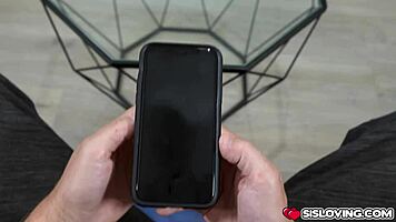 Stepbrother fucks stepsister for the blue.