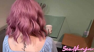 Step-Daughter Shocked to Ride a Stranger's Monster Cock