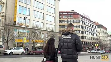 Blonde teen gets roughly devirginized in kitchen for birthday blowjob