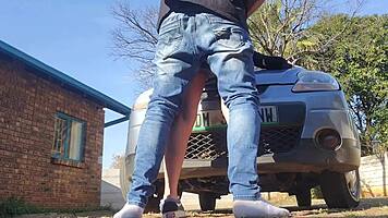 Stepdaughter fucked on first car