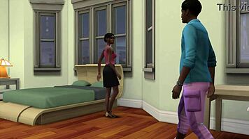 Shy Stepson Creampies Ebony Stepmom After Catching Him Masturbating In Front Of The Computer