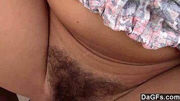 carter cruise gets her hairy pussy creampied