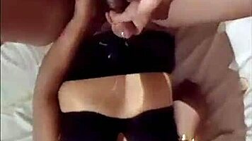I sneak a quickie with Monica before my buddy arrives for a hotwife trio. Look at this creamy mess!