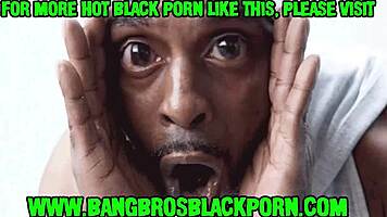 Petite Big Booty Black Chick Takes A Monster Cock Pounding!