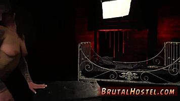 Piano blonde punished hard. Excited youthful 18+ tourists Felicity Feline join in garage fun.