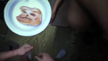 hardcore teen sneaking into army base for wild blowjob action