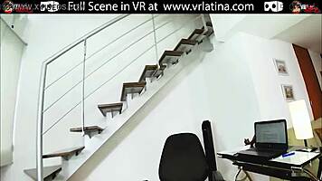 Pretty latina teen rides in vr until she orgasms.