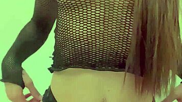 erotic teen 18+ with natural tits gets sexy in solo play