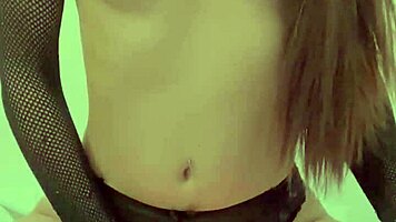 erotic teen 18+ with natural tits gets sexy in solo play