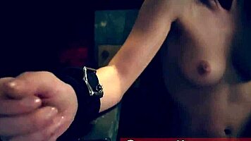 Very nice teen girl plays a chair bondage game with aidra fox