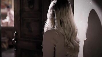 Petite Blonde Teen Catches Nasty Couple