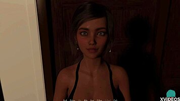 Promises 02 - roleplay in cinemas with brunette babe. She engages in intimate moment with big cock.