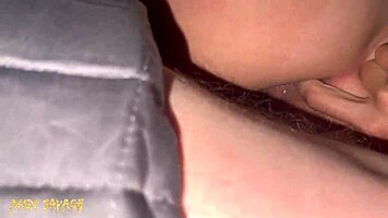 first anal for this submissive college blonde with dirty talk