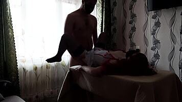 Beautiful Nurse Fucks Patient in Pussy!