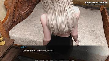 have you seen this blonde teen's first time anal in the boarding house? hentai style