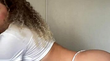 Latina Babe Toys Ass in Homemade Squirt Session