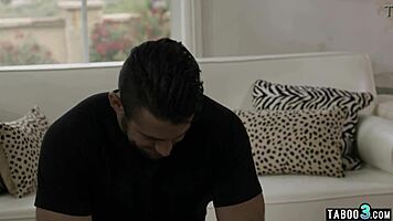 Hot slim teen Vanna Bardot striptease and swallowing jizz from her hubby’s mistress