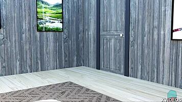 Nice wet good morning blowjob with big tits.