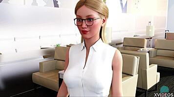 Nice wet good morning blowjob with big tits.