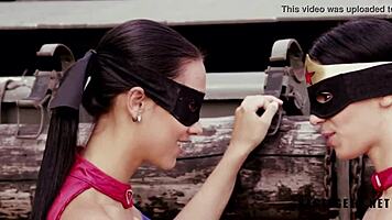 Cosplay Parody in Public Outdoor Setting