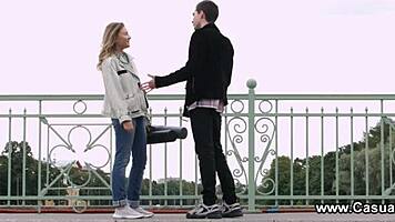 Casual encounter with blonde teen luna umberlay.