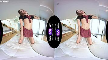 hey, wanna see this fully-clothed babe orgasm on the sofa?