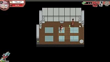 spooky milk life hentai game. rough femdom handjob at the gym