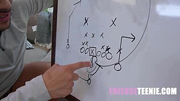 Intense Freeuse Threesome During Game Planning