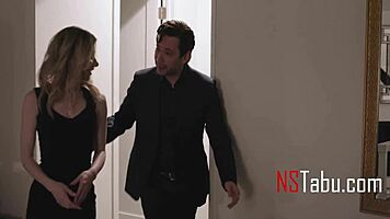 Tiny girl seduces and fucks her old boss rough.