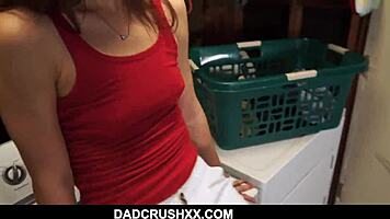 Fucking my step daughter in laundry room.