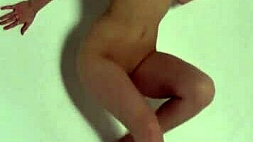 Foxy Salt Feels Beautiful Posing Naked and Oiled in the White Studio