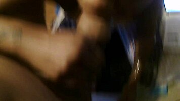 Ebony beauty swallows every drop in this intense interracial facial