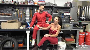 aurrora craves a crazy threesome adventure with two men