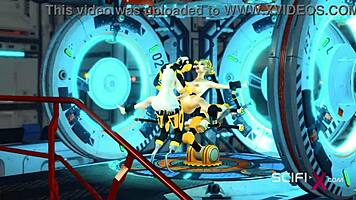 Horny cute cuffed young brunette sucks big cock deepthroat and gets fucked anal