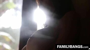 Nymphomaniac MILF desperate to fuck teen stepdaughter Kenzie Reeves