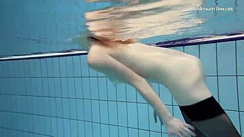 anetta surprises you with bikini pool fun