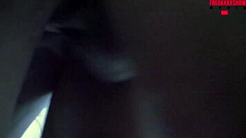 Freak ebony needs stepbrother's big cock to fuck her hard
