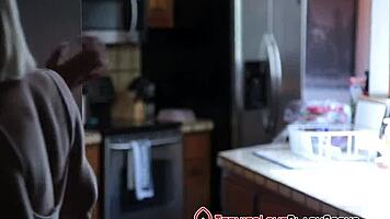 She whispers, 'Blonde teen 18+ gets interracial facial from big black cock.'